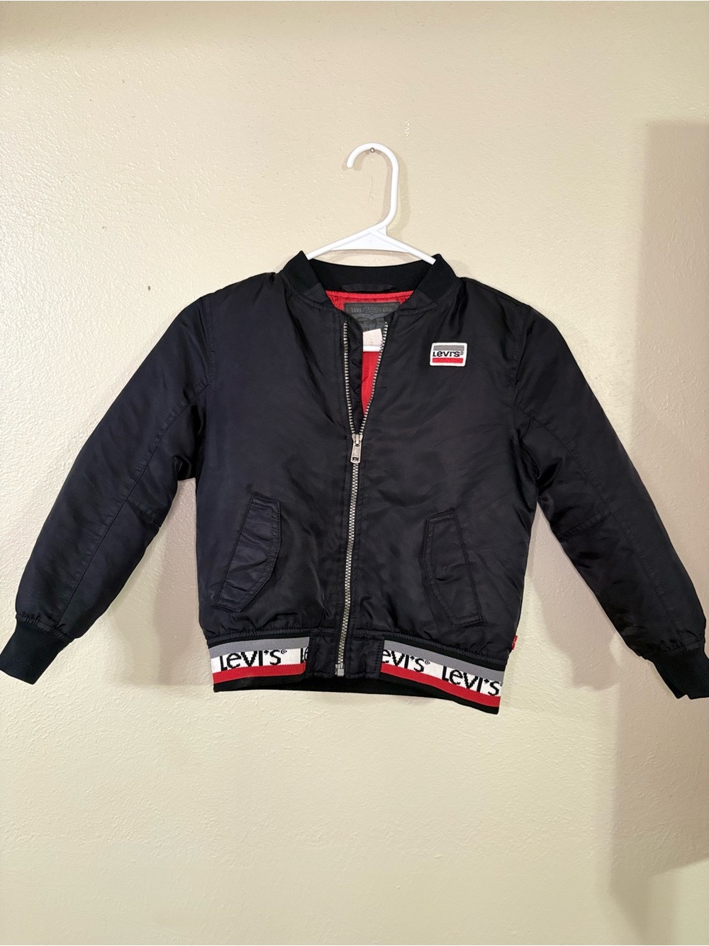 Levi's vintage Kids Black Jacket with Red Accents